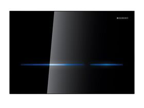 Geberit Sigma 80 Electronic Dual Flush Black Glass