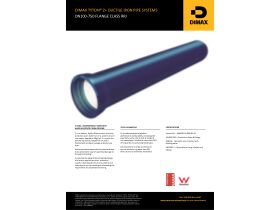 Specification Sheet -DIMAX Z+ Flange Class Ductile Iron Pipe