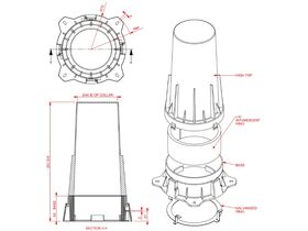 Allproof Cast In Fire Collar Hi 65/80mm