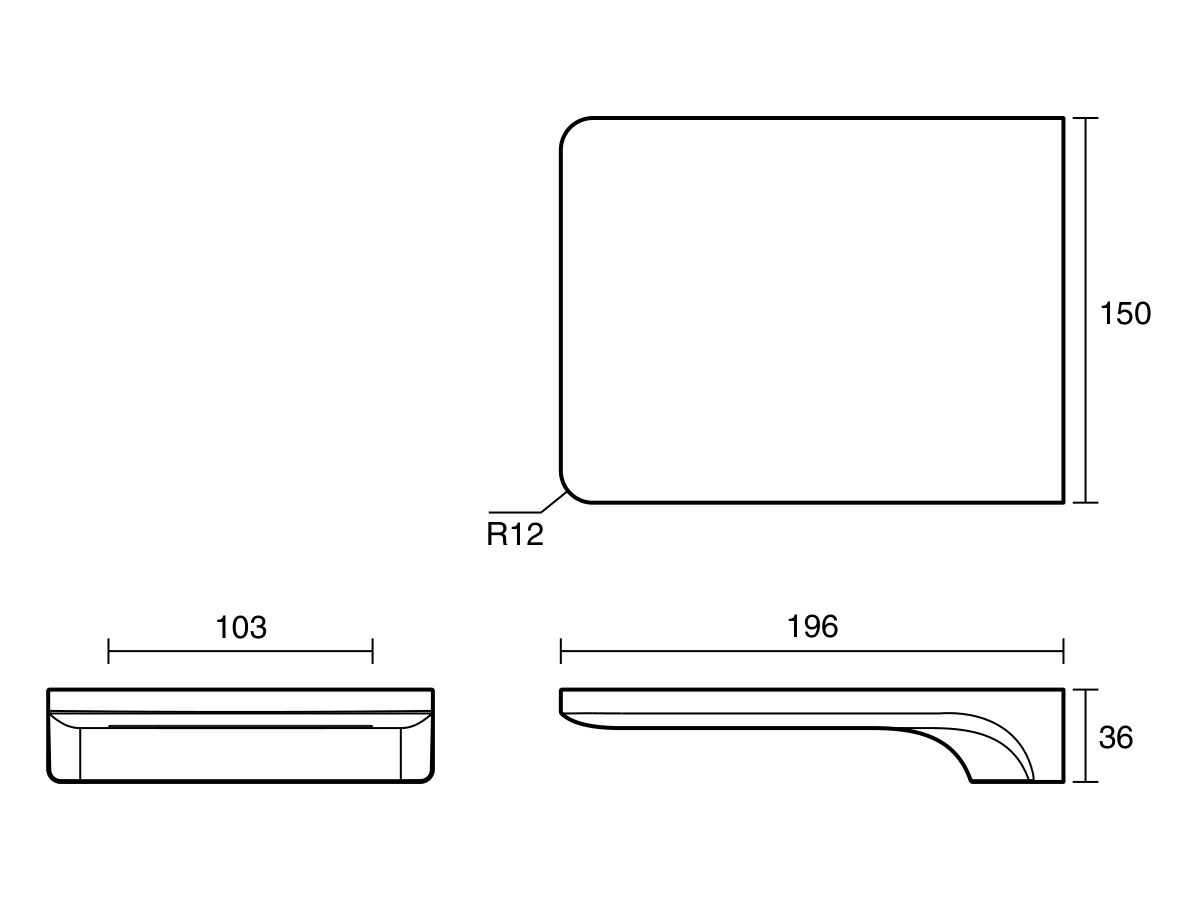 Technical Drawing - Mizu Bloc Waterfall Outlet