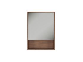 Supporting Image - Kado Aspect 600mm Mirror Cabinet One Door with Shelf - Florentine Walnut