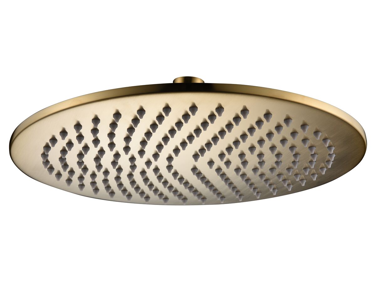 Mizu Drift Overhead Shower Brass 300mm Brushed Gold (3 Star)