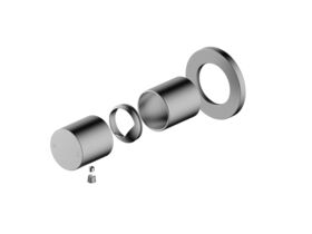 Hero - Mizu Drift Dial Shower Mixer Tap Trimset Brushed Gunmetal Lead Free