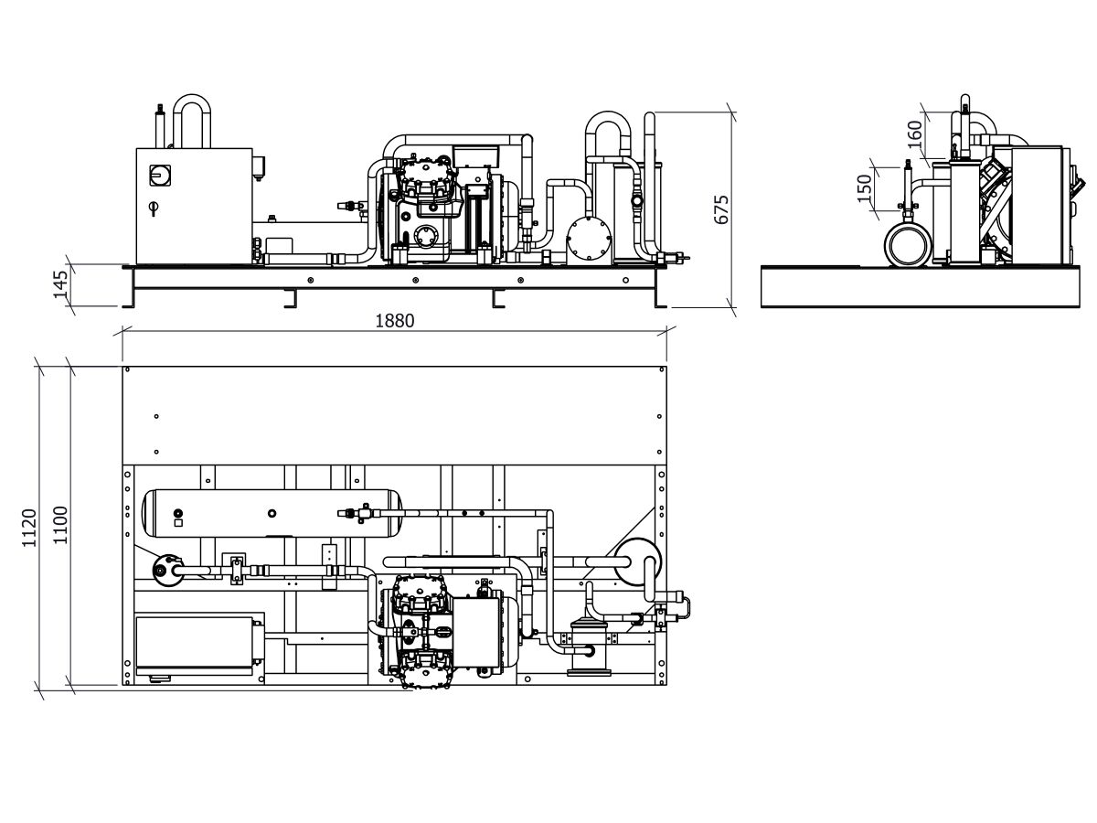 Tecumseh Semi Hermetic Receiver Unit SHR4615ZHR