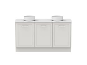 Hero - Kado Lux Ensuite All Door 1500mm Floor Mount Double Basin 20mm Top