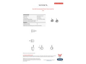 Specification Sheet - Scala Wall Top Assembly EP Satin Chrome Lead Free