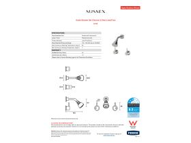 Specification Sheet - Scala Shower Set Chrome (3 Star) Lead Free