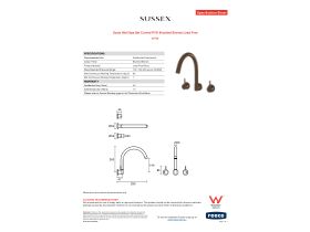 Specification Sheet - Scala Wall Spa Set Curved PVD Brushed Bronze Lead Free
