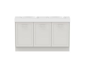 Hero - Kado Lux Ensuite All Door 1500mm Floor Mount Double Basin 90mm Top