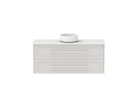 Hero - Kado Lux Ensuite All Drawer Twin 1200mm Wall Hung Centre Basin 20mm Top