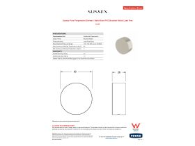 Specification Sheet - Sussex Pure Progressive Shower / Bath Mixer PVD Brushed Nickel Lead Free