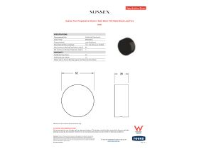 Specification Sheet - Sussex Pure Progressive Shower / Bath Mixer PVD Matte Black Lead Free