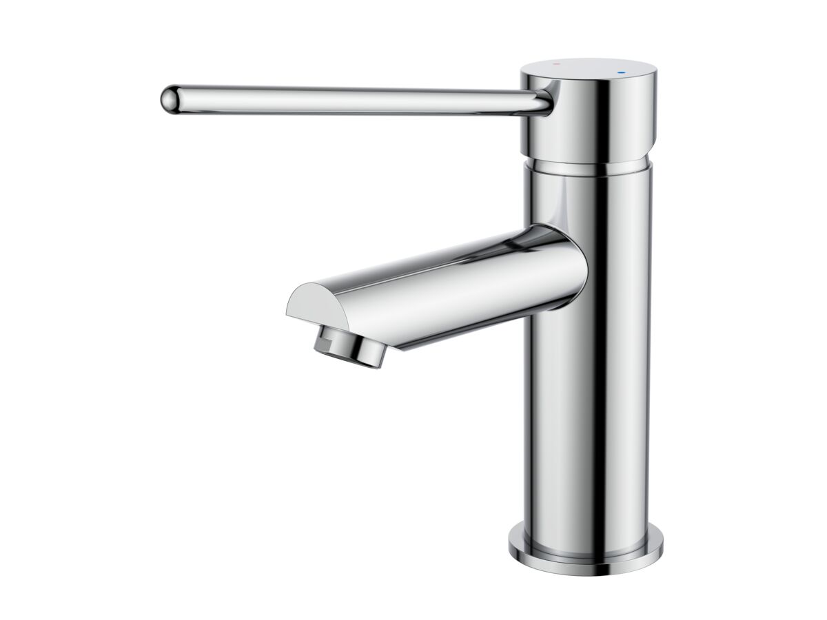 Hero - Posh Bristol Pin Basin Mixer Tap with Extended Lever Chrome (5 Star) Lead Free