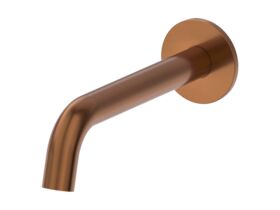 Hero - Mizu Drift Wall Basin/Bath Outlet Curve Spout 200mm Brushed Bronze (6 Star) Lead Free