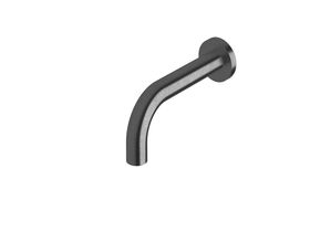 Sussex Scala 25mm Wall Outlet Curved 160mm LUX PVD Brushed Smoked Gunmetal (3 Star)