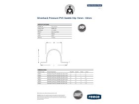 Specification Sheet - Silverback PVC Pressure Saddle Clips