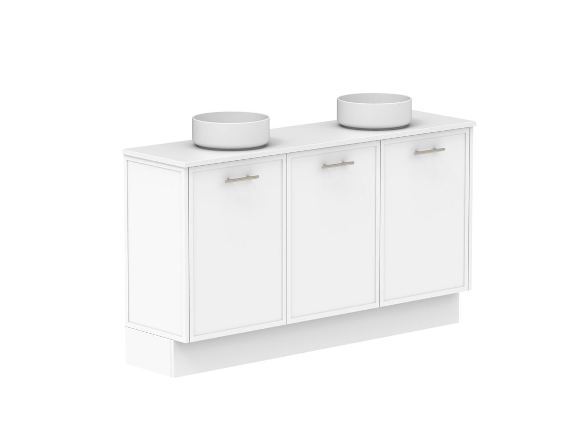 Supporting Image - Kado Lux Ensuite All Door 1500mm Floor Mount Double Basin 20mm Top Shaker