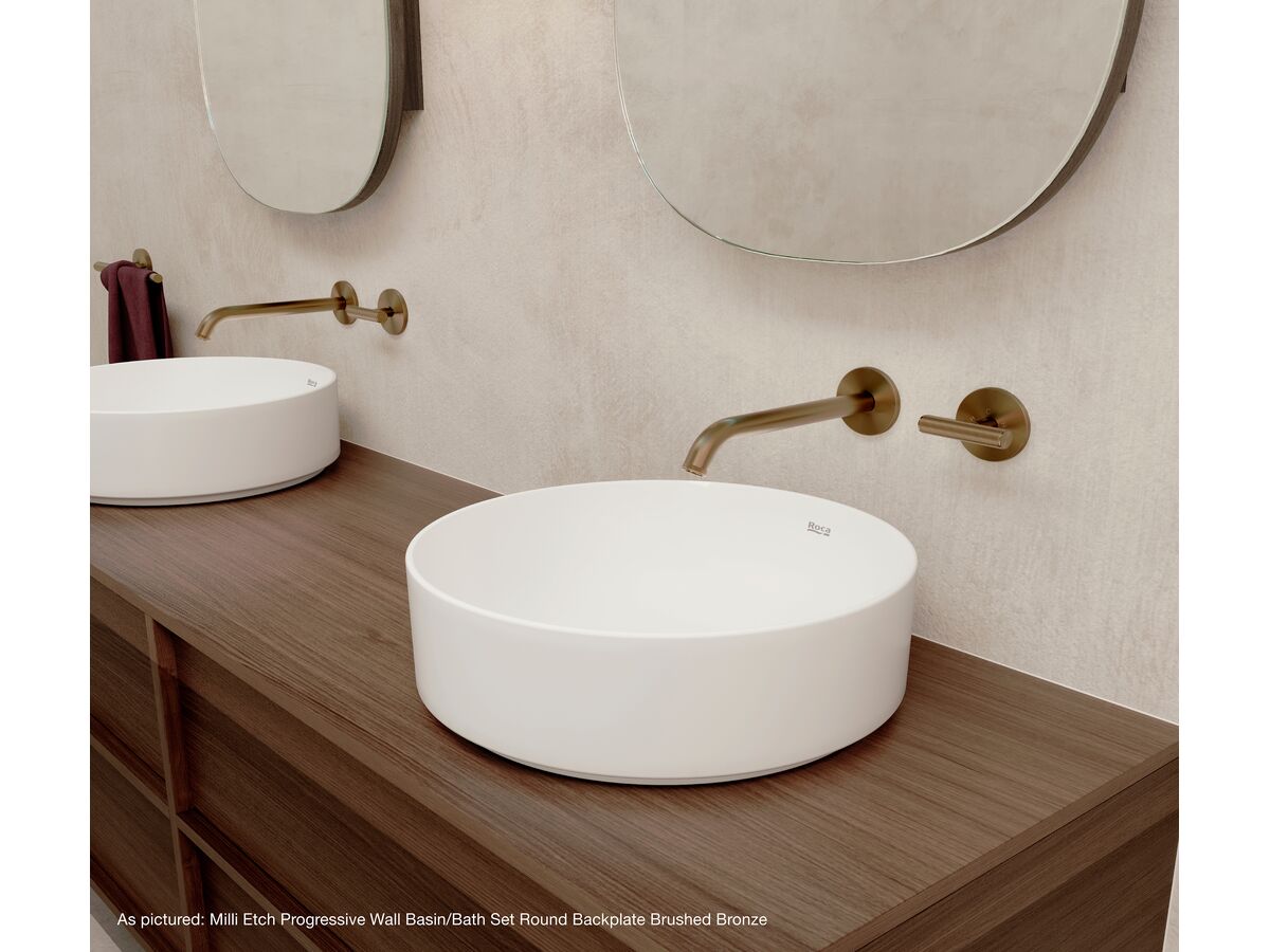 In Situ - Tap Scene - Timber Top - Brushed Bronze
