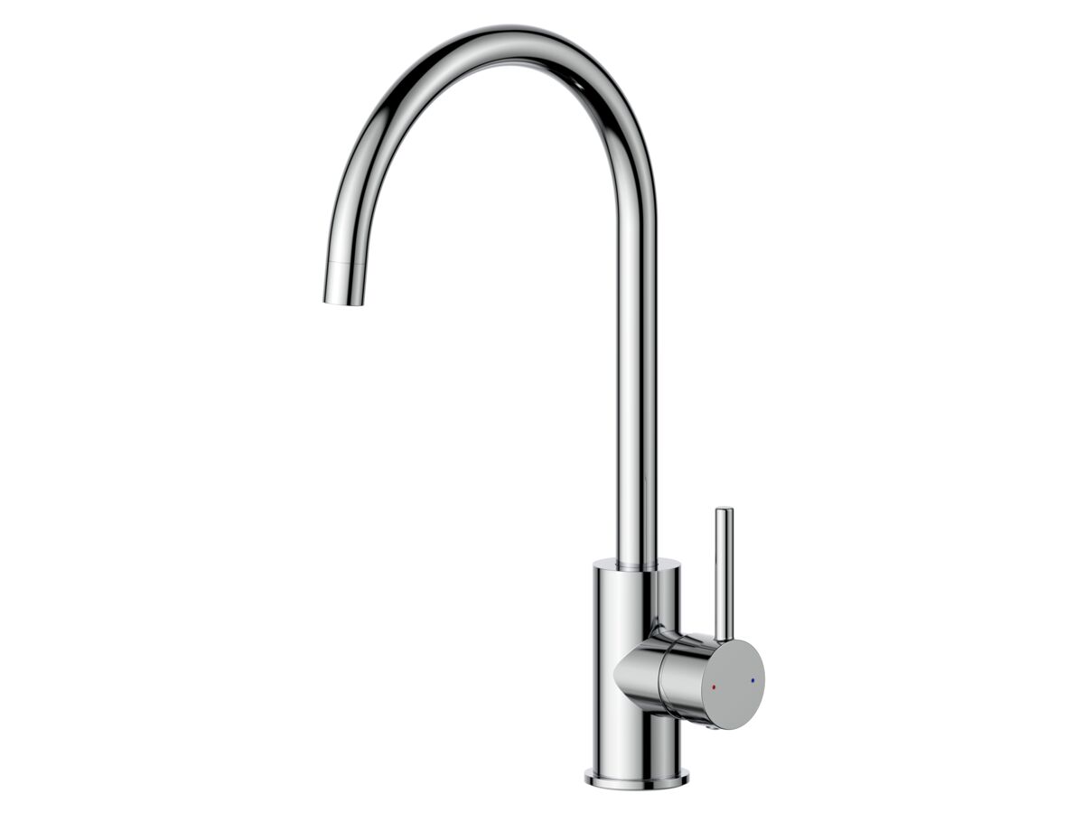 Hero - Posh Bristol Pin Gooseneck Sink Mixer Tap Chrome (4 Star) Lead Free