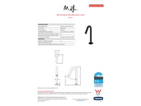 Specification Sheet - Milli Pure Basin Outlet Matte Black (5 Star)