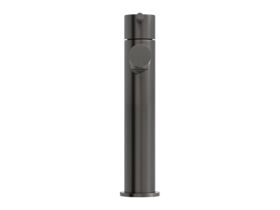 Supporting Image 2 - Mizu Drift Medium Height Basin Mixer Tap Straight Spout Brushed Gunmetal (6 Star) Lead Free