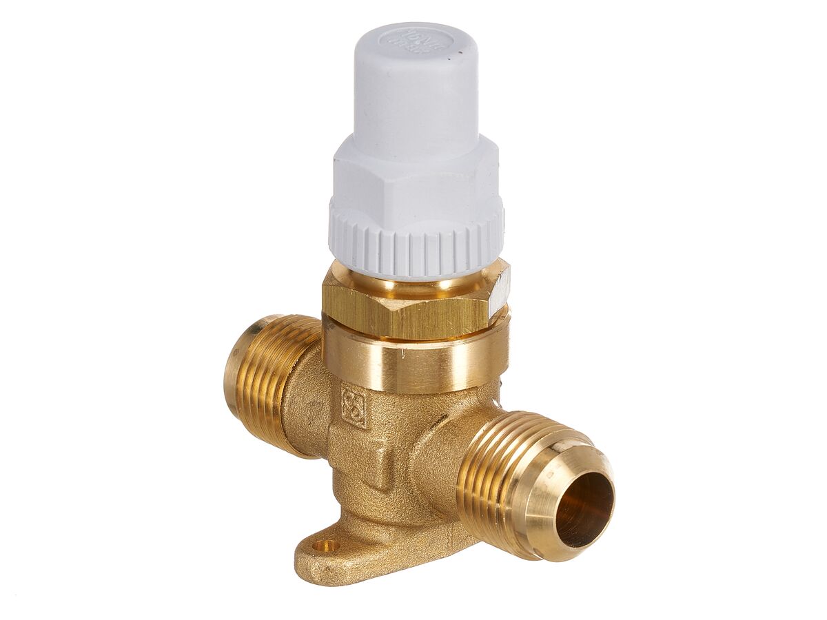 Castel Packed Cap Line Valve 5/8" Flare 6410/5