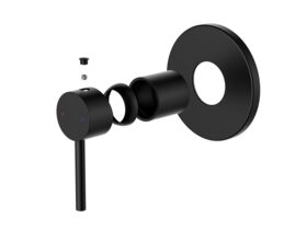 Supporting Image - Posh Bristol Pin Shower Mixer Matte Black Lead Free