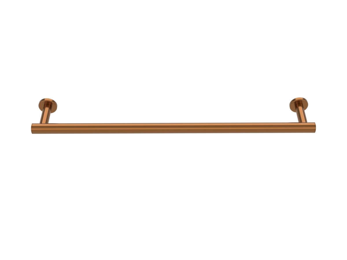 Supporting Image - Mizu Drift Single Towel Rail 600mm Brushed Bronze - Front