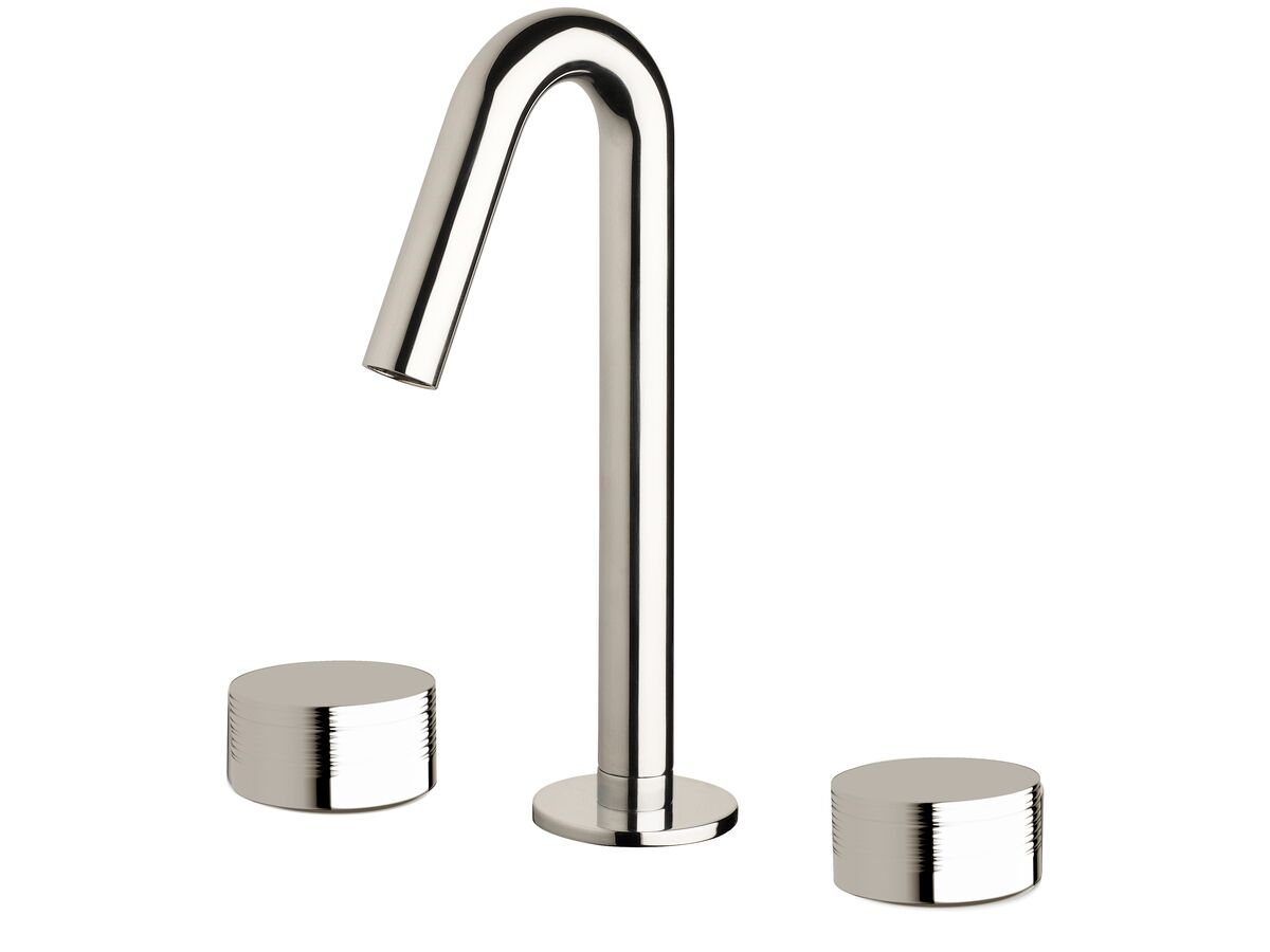 Sussex Pure Basin Set with Cirque Textured Handles Chrome (5 Star)