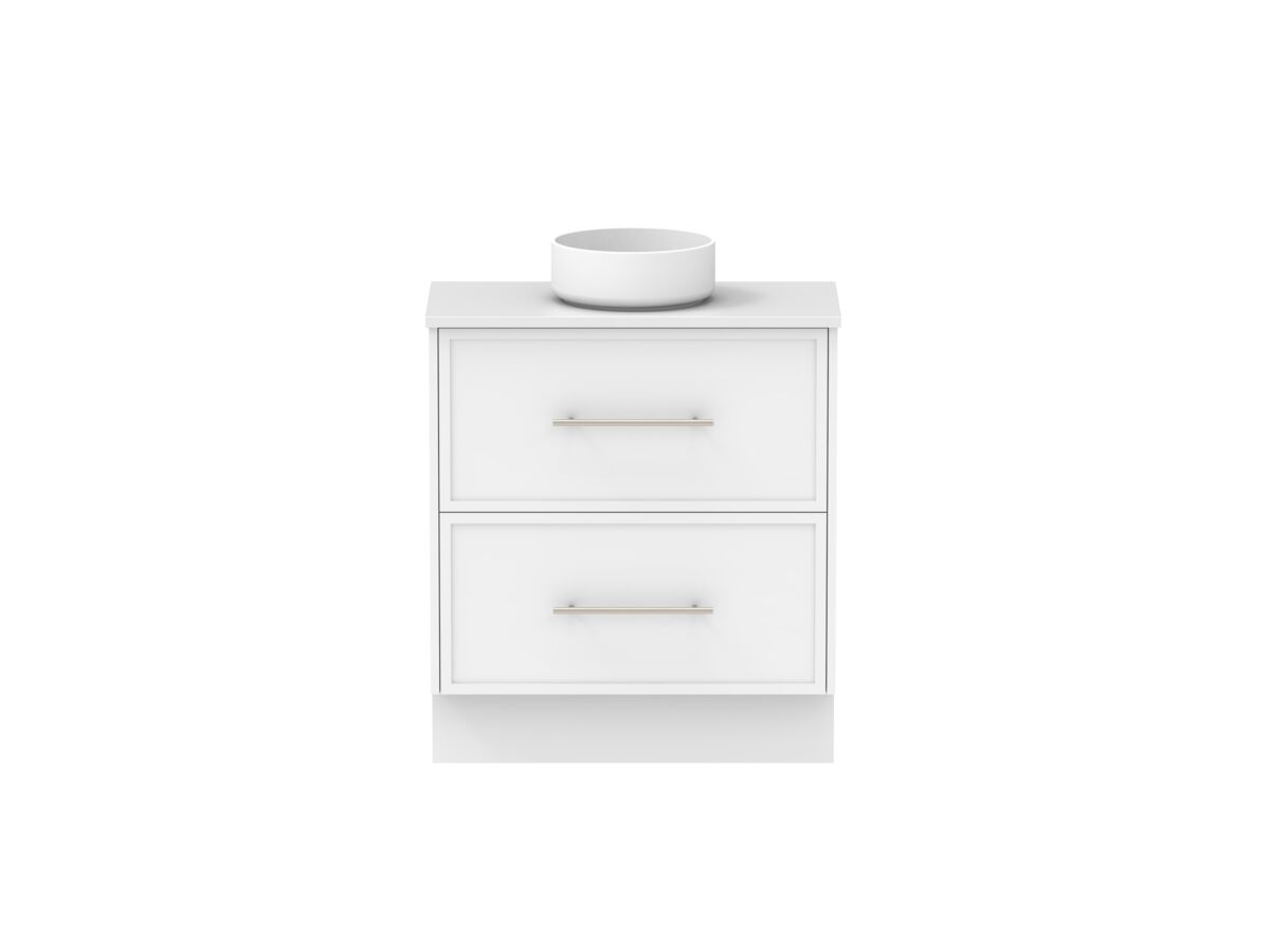 Supporting Image - Kado Lux Ensuite All Drawer Twin 750mm Floor Mount Centre Basin 20mm Top Shaker