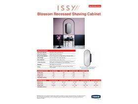 Technical Guide - ISSY Blossom Recessed Shaving Cabinet