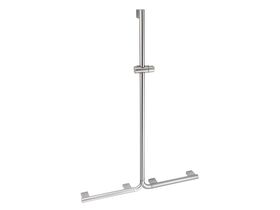 Hero - Mizu Drift Assisted Living 300mm x 1185mm 90 Degree Shower Grab Rail Brushed Chrome