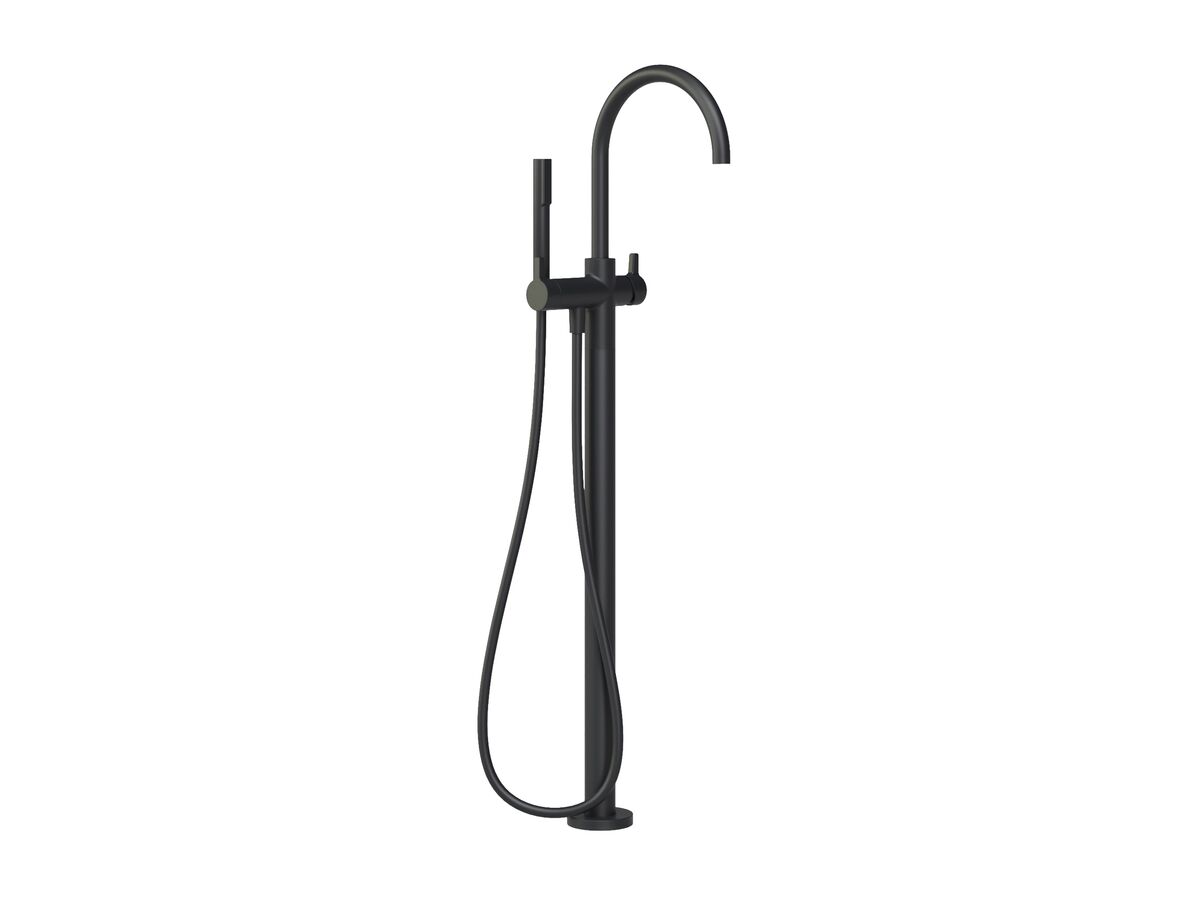 Hero - Faucet Strommen Vara Fin Floor Mounted Bath Mixer with Handshower Kit Matte Black (3 Star)