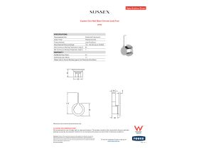 Specification Sheet - Sussex Oria Wall Mixer Chrome Lead Free