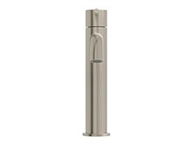 Supporting Image 2 - Mizu Drift Medium Height Basin Mixer Curved Spout Brushed Nickel (6 Star) Lead Free