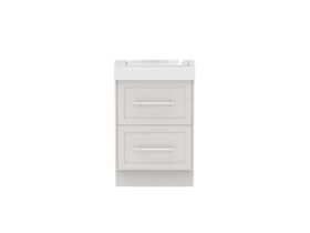 Hero - Kado Lux Ensuite All Drawer Twin 600mm Floor Mount Centre Basin 90mm Top