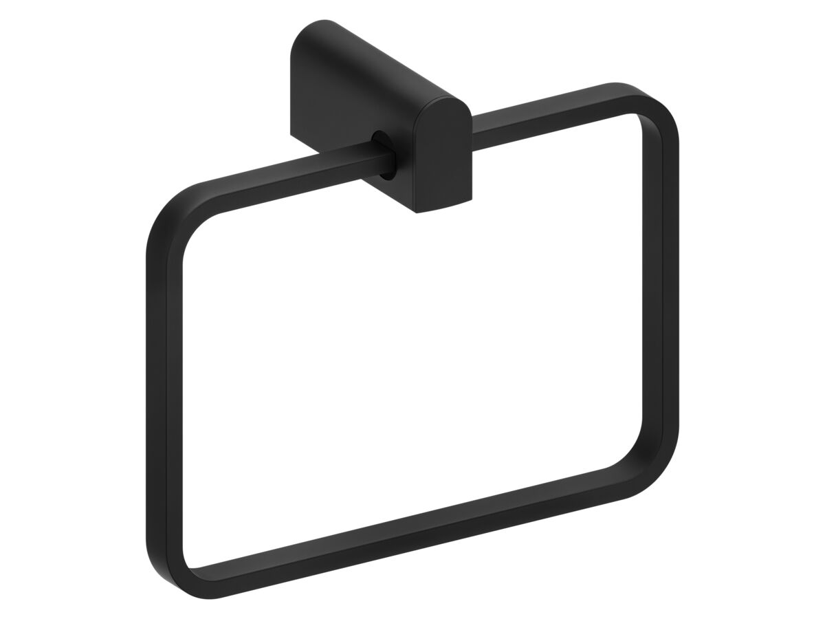 Mizu Soothe Towel Ring Matte Black