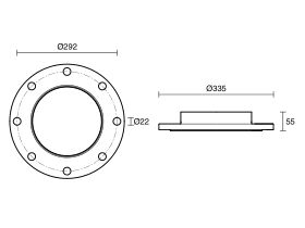 CTS Flange Adaptor Table E 200mm
