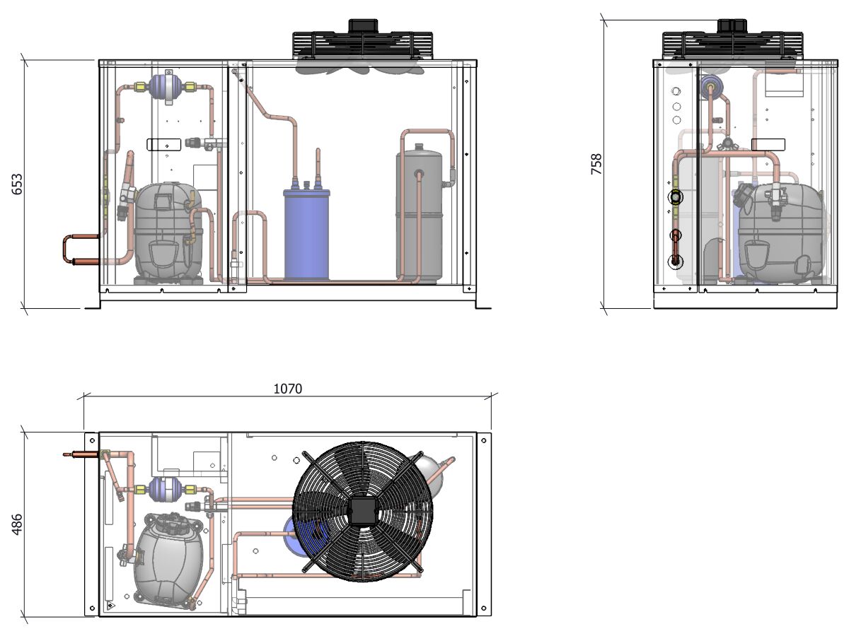 ACPAC Packaged Condensing Unit AP3.9M1-5 1 Phase