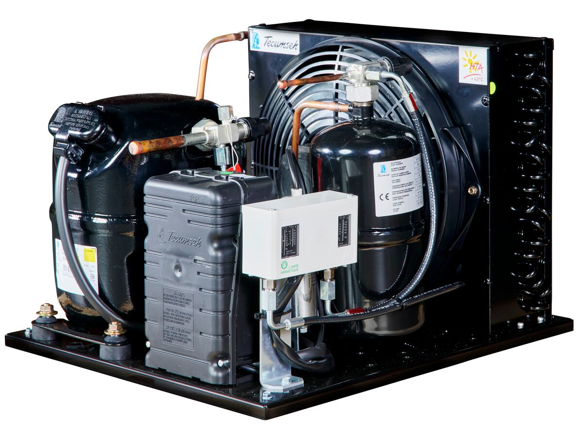 Tecumseh AJ2 HTA Condensing Unit 5/8HP R404 LBP CAJT2432ZBR-FZ-1 with Pressure Control