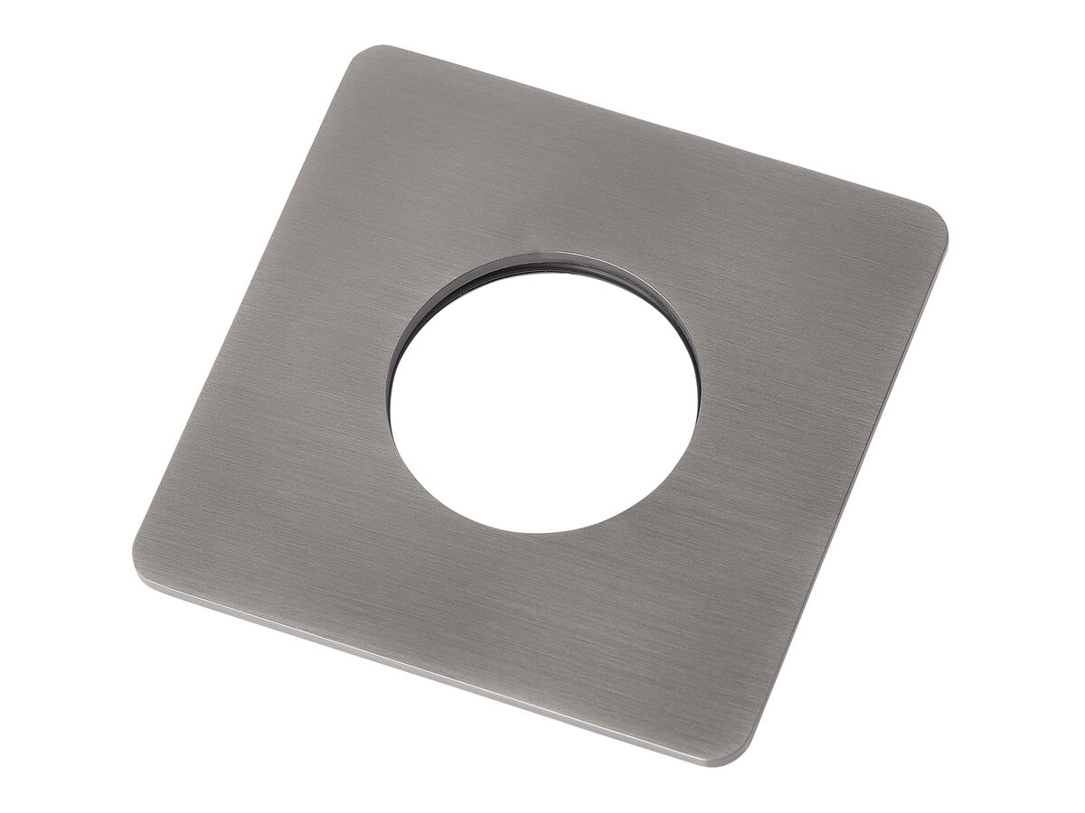 Mizu Silk Concealed Shower Mixer Cover Plate Brushed Gunmetal Grey