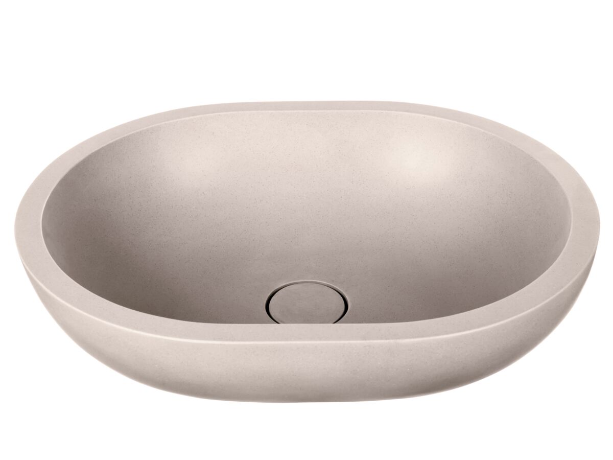 Hero - Omvivo Villa Oval Above Counter Basin 550mm Island Sand
