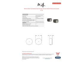 Specification Sheet - Milli Pure Basin Top Assembly Taps with Cirque Textured Handles PVD Brushed Gunmetal