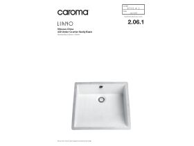 Technical Guide - Caroma Liano Undercounter Basin No Taphole 430mm White