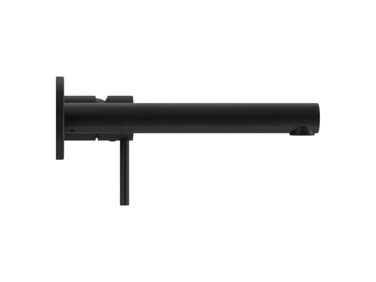Supporting Image - Mizu Drift Wall Basin / Bath Mixer Set with Straight Spout Kit Matte Black (6 Star) Lead Free - Side