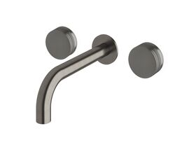 Sussex Pure Bath Set 200mm with Cirque Textured Handles PVD Brushed Gunmetal