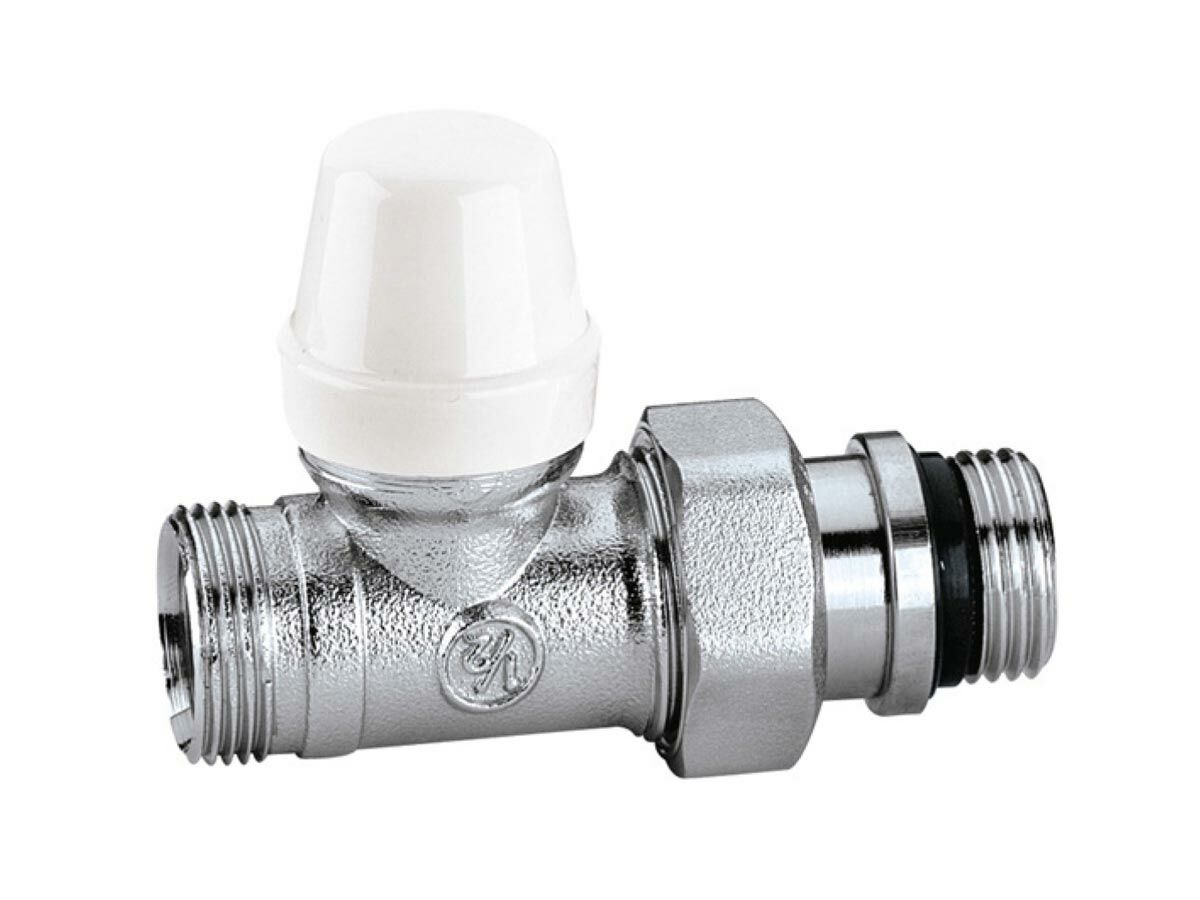 Caleffi Radiator Valve Lockshield Straight Male 1/2"