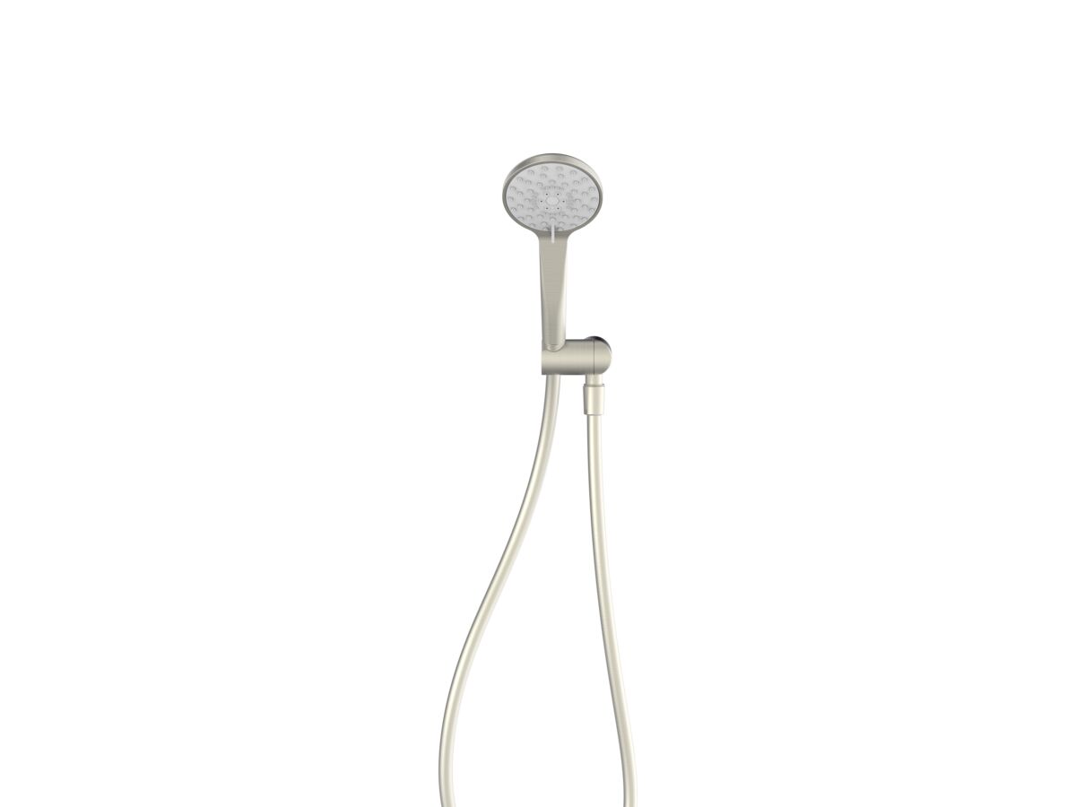 Supporting Image - Posh Bristol MK2 Handshower with Water Inlet Wall Bracket Brushed Nickel (3 Star)