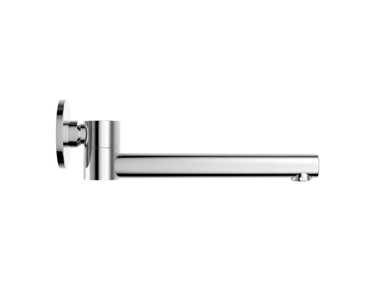 Supporting Image - Mizu Drift Swivel Bath Outlet Straight Spout 227mm Chrome - Side