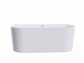 Supporting Image - Roca Inspira Back to Wall Bath 1650mm x 850mm Overflow White